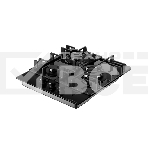 Варочная поверхность Kuppersberg FG 41 B, газ, High-Tech, 45 см, автоматический электроподжиг, газ-контроль, форсунки под сжиженый газ, SABAF конфорки, WOK конфорка, чугунные решетки, цвет черный, цвет фурнитуры черный, фото2