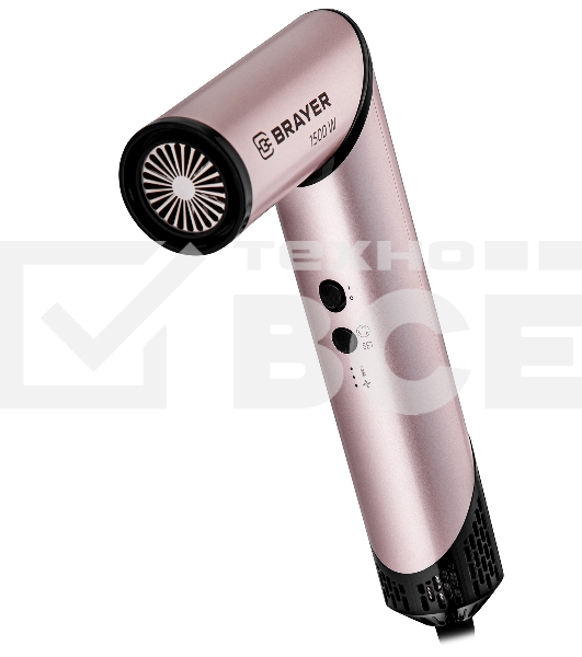 Фен-мультистайлер BRAYER BR3309, 1500 Вт, компактный, 25/32/40-61 мм