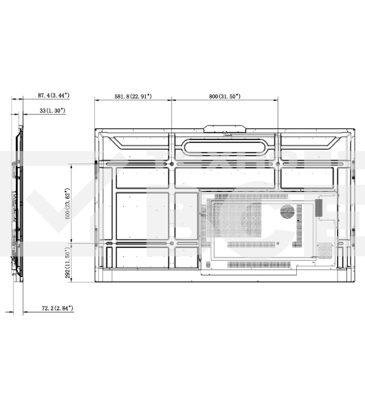 Дисплей LED HIKVISION DS-D5B86RB/C 86