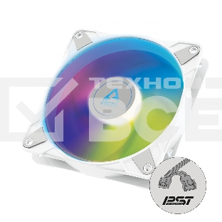 Вентилятор для корпуса Arctic P12 PWM PST A-RGB белый, 120 мм, 2000 об/мин, 22.5 дБ, 4 pin