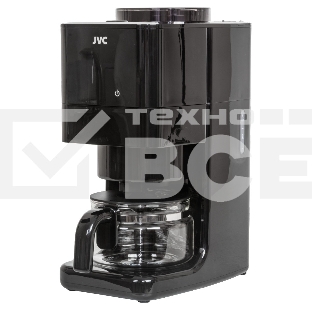 Кофеварка капельная JVC JK-CF37 чёрный, зерновой/молотый, 0.6 л, 730 Вт