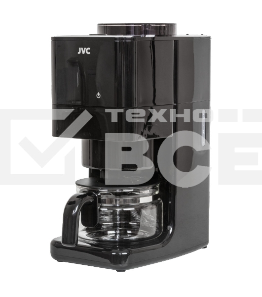 Кофеварка капельная JVC JK-CF37 чёрный, зерновой/молотый, 0.6 л, 730 Вт