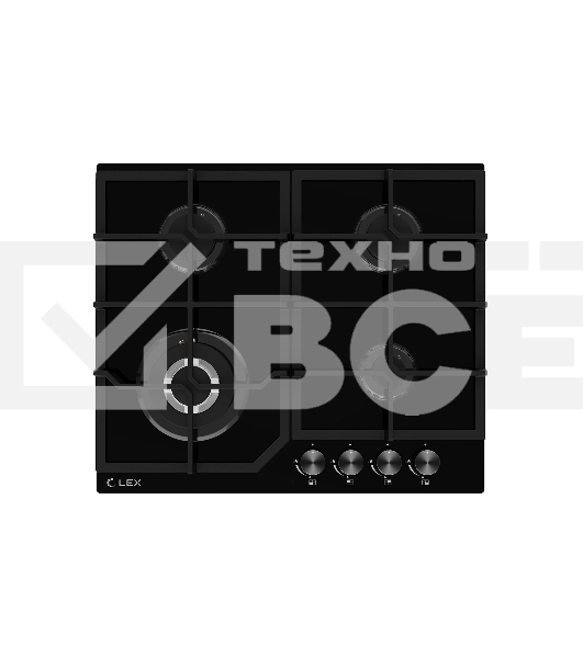Газовая варочная поверхность LEX GVG 640-1 BBL, черный