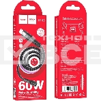 Кабель Hoco U110 Type-C to Type-C USB Type-C (m)-USB Type-C (m) 1.2м черный коробка, фото4