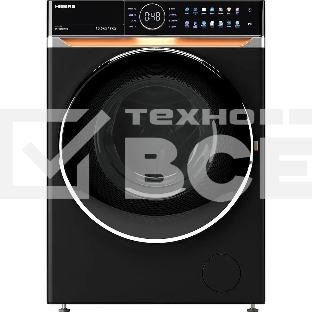 Стирально-сушильная машина HIBERG i-DDQ10 - 10714 B черный матовый загр. фронтальная макс.: 10,5 кг 1400 об/мин класс: А+++