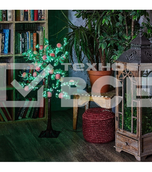 Дерево светодиодное Персик 95см 240 светодиодов белый свет Провод черный ULD-T6095-240/SBA белый IP20 PEACH