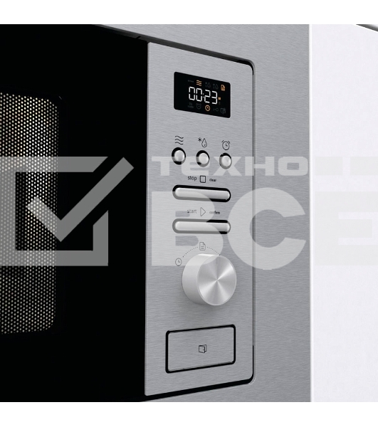 Микроволновая печь встраиваемая Gorenje BM201AG1X нержавеющая сталь, 20 л, 800 Вт, переключатели - поворотный механизм/кнопки