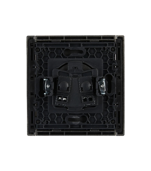 Розетка IEK FORTE&PIANO FP518 без заземления винтовое крепление 10А сталь