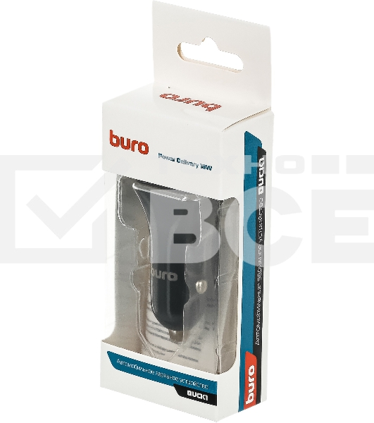 Автомобильное зар./устр. Buro BUCK1 3A PD черный (BUCK18P010BK)
