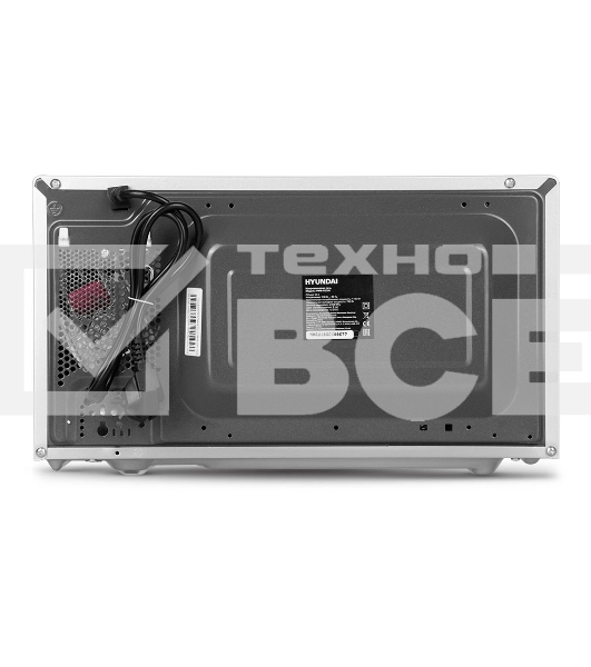 Микроволновая печь Hyundai HYM-D3026 серебристый, 20 л, 700 Вт, переключатели - кнопки/поворотный механизм