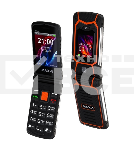 Мобильный телефон Maxvi E10ds оранжевый