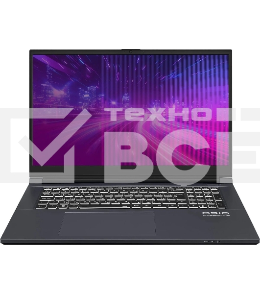 Ноутбук Osio CyberLine C170i-001 темно-серый Core i5 12600H 16Gb SSD 512Gb NVIDIA RTX 3050 6Gb 17.3
