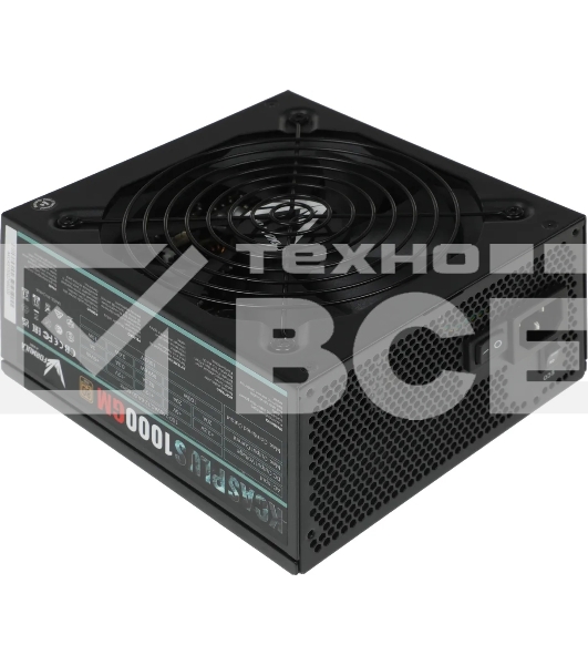 Блок питания Aerocool / Formula KCAS PLUS 1000GM V2 RTL (ACPG-KPK0FEC.12), 1000Вт, 80 PLUS Gold, 140мм, модульный, черный