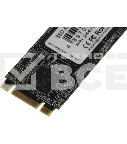 Накопитель SSD AMD Radeon R3MS0960G8, 960Gb, M.2 2280, SATA, R/W 550/500