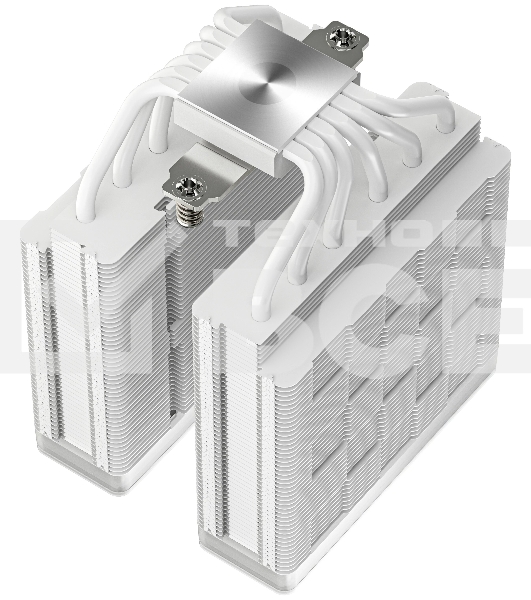 Кулер для процессора DEEPCOOL AG620 WH ARGB V2 LGA20XX/1700/1200/115X/AM5/AM4 (9шт/кор, TDP 260W, PWM, ARGB DUAL Fan 120mm, 6 тепл. трубок, белый) RET