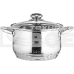 Кастрюля LARA LR02-582 SONATA 20x12,5 см, 3.9 л, нержавеющая сталь, с крышкой, фото 1