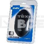 Мышь беспроводная SVEN RX-515SW черный, 1600 dpi, радиоканал, USB, кнопки - 4, фото2