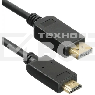 Кабель KingPrice KP-DP1.2-HD2.0-1.5m ver2.0 DisplayPort (m) HDMI (m) 1.5м черный