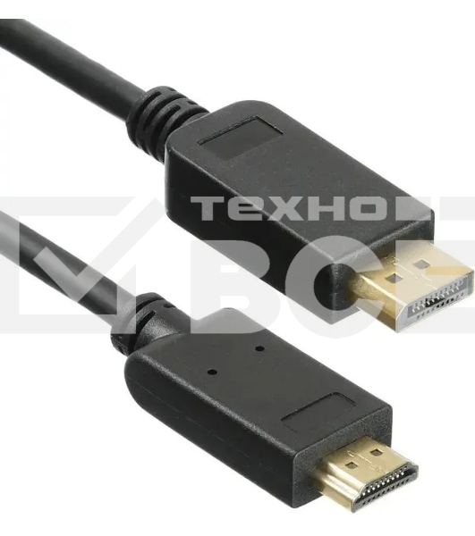 Кабель KingPrice KP-DP1.2-HD2.0-1.5m ver2.0 DisplayPort (m) HDMI (m) 1.5м черный