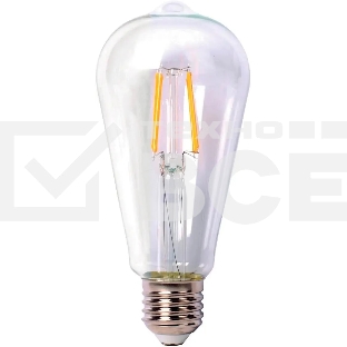 Лампа светодиодная филаментная Thomson TH-B2341 E27, эдисон, 7Вт, 6500К, белый холодный, 1 шт.