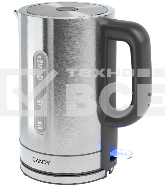 Чайник электрический Candy CK-204 1.7л. 2200Вт графит корпус: нерж.сталь