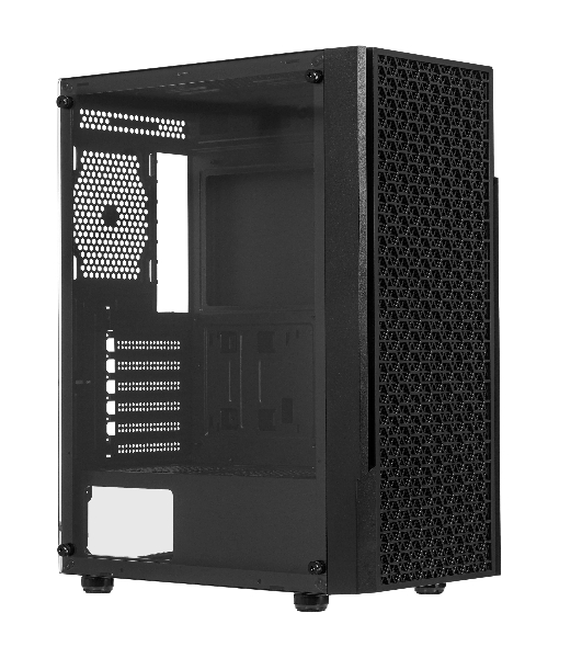 Компьютерный корпус Accord 3312 черный без БП ATX 2xUSB2.0 1xUSB3.0 audio bott PSU