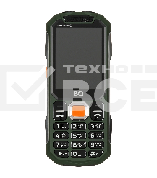 Мобильный телефон BQ 2817 Tank Quattro Power зеленый