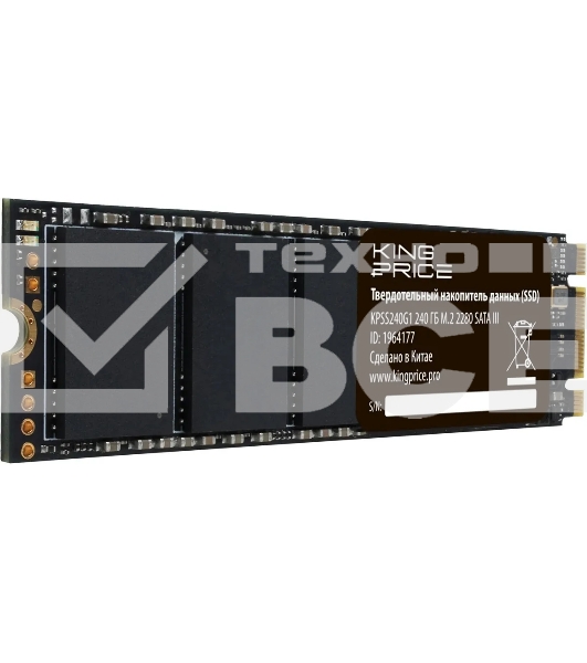 Накопитель SSD KingPrice KPSS240G1, 240Gb, M.2 2280, SATA-III, R/W 500/420