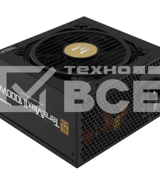Блок питания Zalman TeraMax II, 1000Вт, 80 PLUS Gold, 120мм, модульный, черный