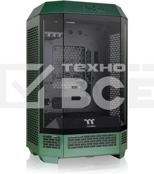 Компьютерный корпус Thermaltake The Tower 300 Racing Green зеленый без БП miniITX 8x120mm 6x140mm 2xUSB3.0 audio bott PSU