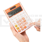 Калькулятор настольный Deli E1238/OR оранжевый 12-разр., фото4