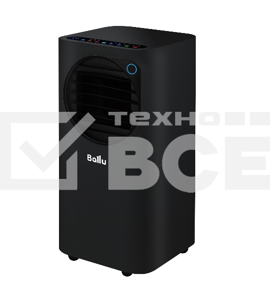 Кондиционер мобильный Ballu Eclipse BPAC-10 EPB/N6 10000 BTU, 24 м², 50 дБ, охлаждение, осушение, черный