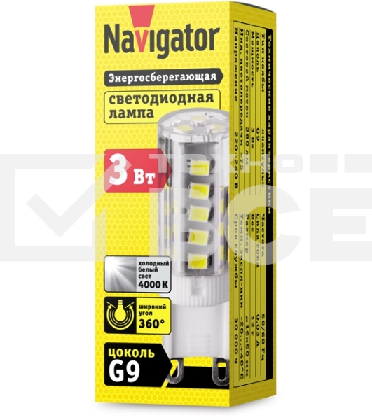 Лампа светодиодная Navigator 71 994 NLL-P-G9-3-230-4K 3 Вт 4000К белый G9 280 лм 220-240В