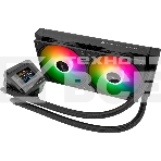 Водяное охлаждение для процессора Thermalright Frozen Warframe SE 240 ARGB Black (240mm, LED temp., Black, ARGB/ Fans: 2x120mm, 70.84CFM, 29.8dBA, 2000RPM/ Pump height 59mm, Rad thickness 27mm/ S: 1851, 1700, 1200, 115X, AM5, AM4), фото10