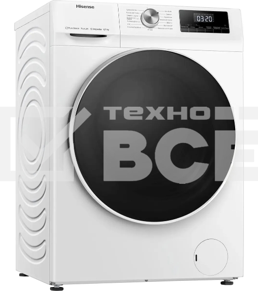 Стиральная машина Hisense WDQA8014VM класс: A загр.фронтальная макс.:8кг (с сушкой) белый