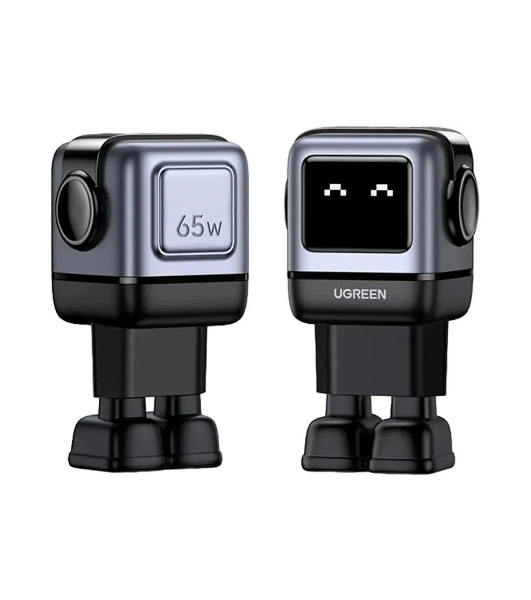 Сетевое зарядное устройство Nexode Robot 65Вт 2xUSB-C, 1xUSB-A, GaN Gray (25685B)