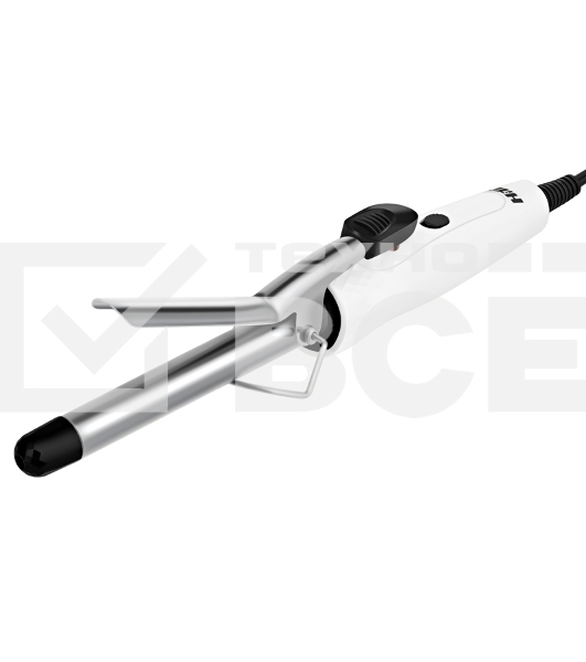 Щипцы для завивки волос HITT HT-6407 белый/черный, 16 мм, 190 °C, 1 режим