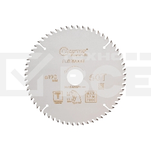 Диск пильный по дереву с тефлоновым покрытием 60Т, CUTOP Profi plus, 190 х 1,5/2,2 х 30/25,4/20/16 мм