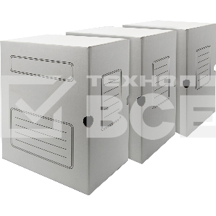 Короб архивный Silwerhof 1914767 микрогофрокартон корешок 150мм, белый (упаковка: 3шт)