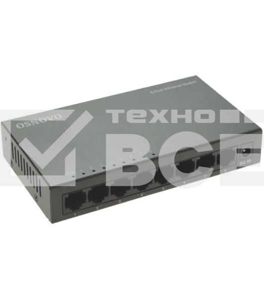 Коммутатор Osnovo SW-8F 8x100 Мбит/с неуправляемый