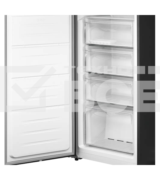 Морозильная камера Kuppersberg NFS 189 DX, High-Tech, отдельностоящая, ВхШхГ 185х60х65 см, объем 304 л, электронное управление, No Frost, LED дисплей, LED освещение, супер заморозка, инверторный компрессор, энергоэффективность А+, уровень шума 43 дБ, цвет черный