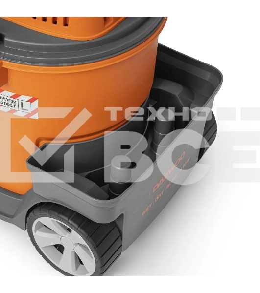 Строительный пылесос Daewoo DAVC 2014 1400Вт (уборка: сухая/сбор воды/выдув) оранжевый