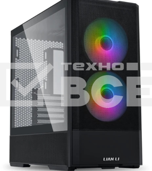 Компьютерный корпус Lian Li Lancool 207/черный/Mid-Tower, TG/2x 140мм ARGB + 2x 120мм non LED fans inc./G99.LAN207RX.10RS