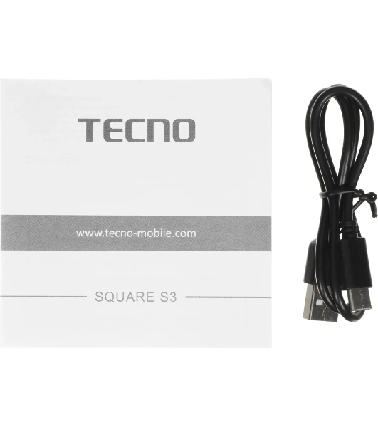 Колонка портативная Tecno S3 Square черный 3W 1.1 BT 2000mAh (S3)