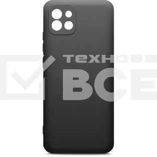 Чехол (клип-кейс) BORASCO Microfiber Case, для Samsung Galaxy A03, черный