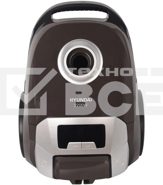Пылесос Hyundai HYV-B4055 темно-коричневый, 380/2000 Вт, уборка сухая, пылесборник мешок 2.5 л