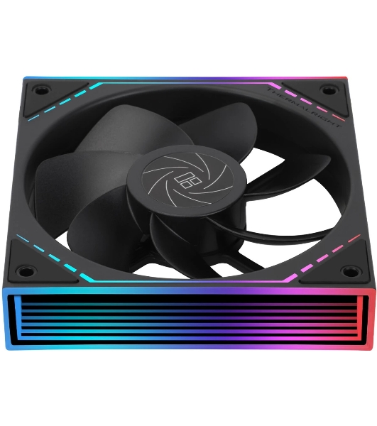 Кулер для корпуса Thermalright TL-M12R Reverse (124x120x25mm, 4-pin PWM, ARGB, 42.6CFM, 23.2dBA, 1500RPM, черный)