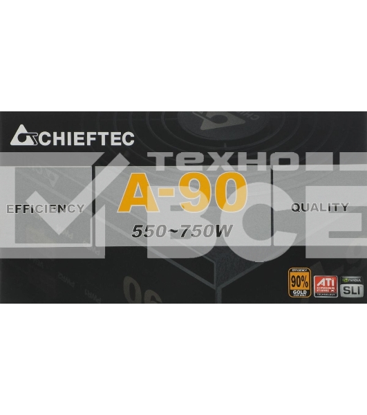Блок питания Chieftec A-90 GDP-650C RTL, 650Вт, 140мм, модульный, черный