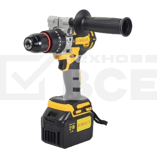 Дрель-шуруповерт Eurolux ДА-21/2Li, 20 В, 3 Ач, 55 Нм, бесщеточный