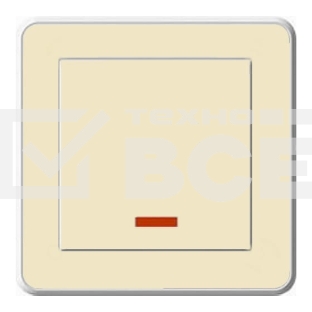 Выключатель 1-кл. СП W59 16А IP20 с индик. сл. кость SchE VS116-153-28